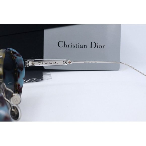 New Christian Dior Umbrage 0X8TW Round Havana Sunglasses Grey Green Mirror Lens- - Picture 10 of 11